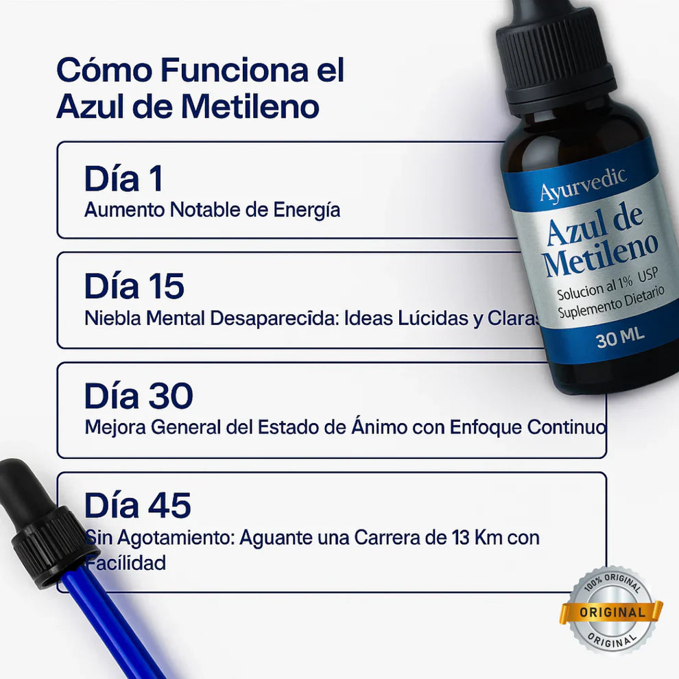 AZUL DE METILENO AL 1% AYURVEDIC 30 ML